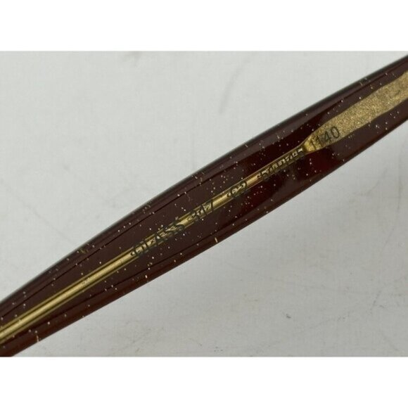 LINEA ROMA - CLASS 317 C2 51-15-140 Red and Gold Glitter Plastic Glasses Frames - Picture 3 of 5